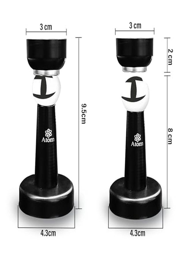 ATOM Magnetic Door Stopper for Main Door/Home/Gate - Heavy Duty 360° Soft-Catch Door Magnet Stopper Holder/Catcher - Black Finish (Pack of 5) - Image 4